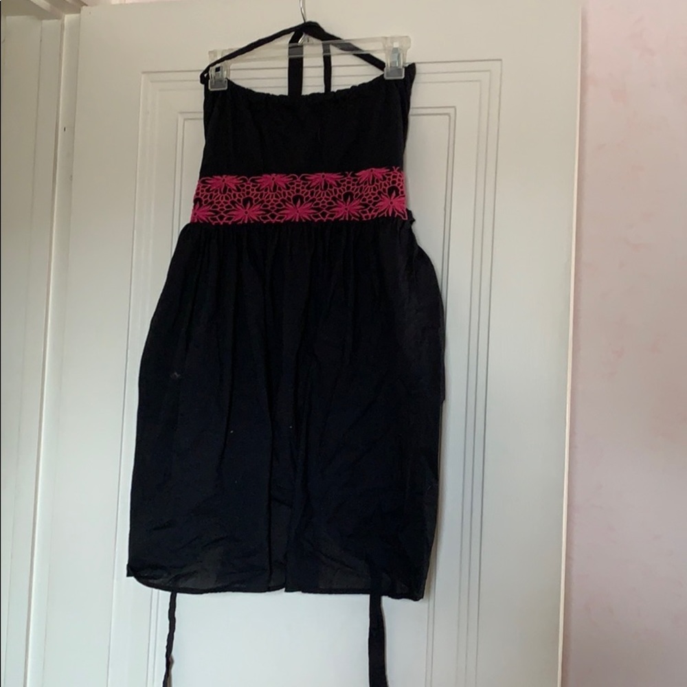 Black & pink dress